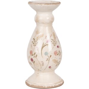Clayre & Eef 6CE1945M Portacandele in ceramica beige...