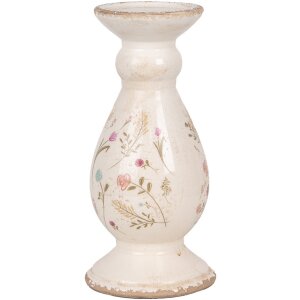 Clayre & Eef 6CE1945M Portacandele in ceramica beige...