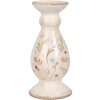 Clayre & Eef 6CE1945M Portacandele in ceramica beige rosa Ø 12x26 cm