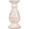 Clayre & Eef 6CE1945M Portacandele in ceramica beige rosa Ø 12x26 cm