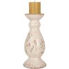 Clayre & Eef 6CE1945M Portacandele in ceramica beige rosa Ø 12x26 cm