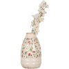 Clayre & Eef 6CE1946S Vaso in ceramica Beige Rosso Ø 17x27 cm Stile Country
