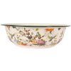 Clayre & Eef 6EM0003 Ciotola decorativa Smalto Beige Verde Ø 30 cm 3000 ml