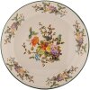 Clayre & Eef 6EM0006 Piatto decorativo Smalto Beige Verde Ø 30 cm