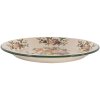 Clayre & Eef 6EM0006 Piatto decorativo Smalto Beige Verde Ø 30 cm