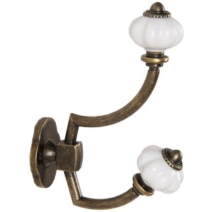 Clayre & Eef 6Y5724 Gancio da parete in ferro marrone...