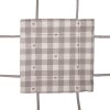Clayre & Eef LVT47G Cestino per il pane Beige Grigio Cotone 35x35x8 cm Quadrato