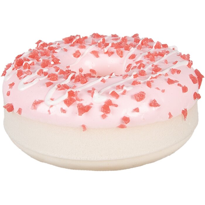 Clayre & Eef 65981 Decorazione Ciambella Rosa Ø 8x3 cm Plastica