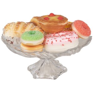 Clayre & Eef 65981 Decorazione Ciambella Rosa Ø 8x3 cm Plastica