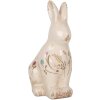 Clayre & Eef 6CE1958M Coniglio decorativo in ceramica beige rosa 13x10x21 cm