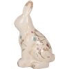 Clayre & Eef 6CE1958M Coniglio decorativo in ceramica beige rosa 13x10x21 cm