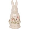 Clayre & Eef 6CE1959L Coniglio decorativo Beige Rosa 16x12x28 cm