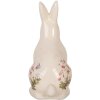 Clayre & Eef 6CE1959M Coniglio decorativo in ceramica beige rosa 13x10x21 cm