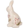 Clayre & Eef 6CE1959M Coniglio decorativo in ceramica beige rosa 13x10x21 cm