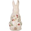 Clayre & Eef 6CE1960L Coniglio decorativo Beige Rosso 16x12x28 cm