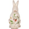 Clayre & Eef 6CE1960M Coniglio decorativo in ceramica beige rossa 13x10x21 cm