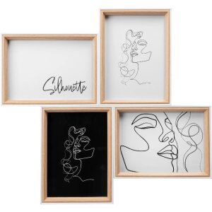 Walther Silhouette galleria in legno bianco/faggio 4 foto...