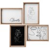 Walther Silhouette galleria in legno bianco/faggio 4 foto 10x15 cm 13x18 cm