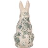 Clayre & Eef 6CE1955L Coniglio decorativo in ceramica beige verde 16x12x28 cm