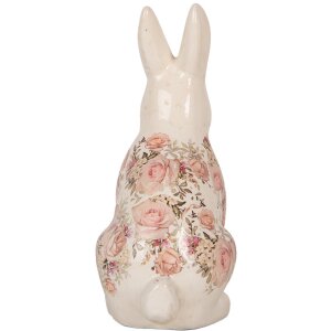 Clayre & Eef 6CE1956L Coniglio decorativo Beige Rosa 16x12x28 cm