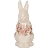 Clayre & Eef 6CE1956L Coniglio decorativo Beige Rosa 16x12x28 cm