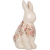 Clayre & Eef 6CE1956L Coniglio decorativo Beige Rosa 16x12x28 cm