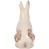 Clayre & Eef 6CE1957M Coniglio decorativo Beige Rosa 13x10x21 cm Ceramica