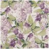Clayre & Eef 73073 Tovaglioli di carta 33x33 cm Bianco Viola Motivo floreale (20)