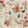 Clayre & Eef 73081 Tovaglioli di carta 33x33 cm Beige Rosa Motivo floreale