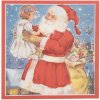 Clayre & Eef 73083 Tovaglioli di carta 33x33 cm Blu Rosso Design Nostalgico