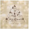 Clayre & Eef 73084 Tovaglioli di carta beige Buon Natale 33x33 cm 20 pezzi
