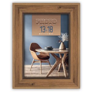 Cornice ZEP Arles in legno con vetro trasparente da 10x15 cm a 30x40 cm Montaggio a parete
