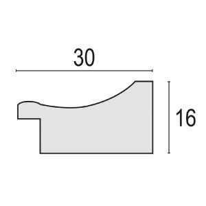 Cornice ZEP Arles in legno con vetro trasparente da 10x15 cm a 30x40 cm Montaggio a parete