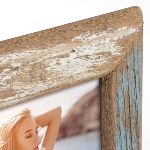 ZEP Cornice in legno Martigny Vintage Marrone Blu 13x18...