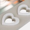 ZEP Portafoto in legno Merida Grigio Bianco Design Cuore 10x15 cm 13x18 cm