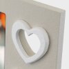 ZEP Portafoto in legno Merida Grigio Bianco Design Cuore 10x15 cm 13x18 cm