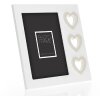 ZEP Portafoto in legno Merida Grigio Bianco Design Cuore 10x15 cm 13x18 cm