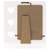 ZEP Portafoto in legno Merida Grigio Bianco Design Cuore 10x15 cm 13x18 cm