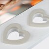 ZEP Portafoto in legno Merida Grigio Bianco Design Cuore 10x15 cm 13x18 cm