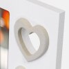 ZEP Portafoto in legno Merida Grigio Bianco Design Cuore 10x15 cm 13x18 cm