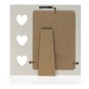 ZEP Portafoto in legno Merida Grigio Bianco Design Cuore 10x15 cm 13x18 cm