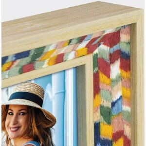ZEP cornice in legno Bahia effetto tessuto legno vetro...
