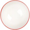 Clayre & Eef 6CEBO0073 Ciotola in ceramica bianca rossa Ø 9x5 cm 125 ml