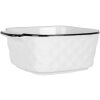 Clayre & Eef 6CEBO0097 Ciotola in ceramica bianca nera 15x12x5 cm 275 ml
