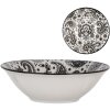 Clayre & Eef 6CEBO0163 Ciotola in ceramica bianca nera Ø 15x5 cm 350 ml