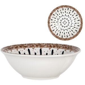 Clayre & Eef 6CEBO0167 Ciotola Bianco Marrone...