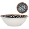 Clayre & Eef 6CEBO0168 Ciotola in ceramica bianca nera Ø 16x5 cm 350 ml