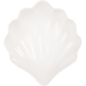 Clayre & Eef 6CEBO0175 Ciotola in ceramica bianca stile country 16x15x4 cm