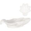 Clayre & Eef 6CEBO0177 Ciotola in ceramica bianca 23x22x6 cm