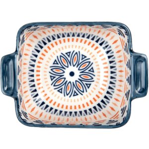 Clayre & Eef 6CEBO0185 Ciotola in ceramica bianca blu 11x8x4 cm 75 ml